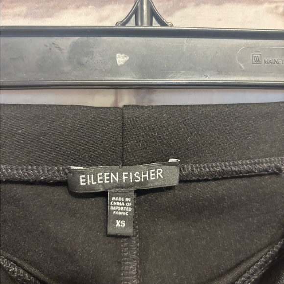 Eileen Fisher black pull-on ponte ankle-zip leggings size XS - Picture 4 of 5